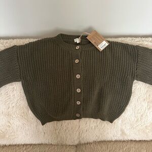 Simple Folk kids Chunky Cardigan NWT Size 7-8 year